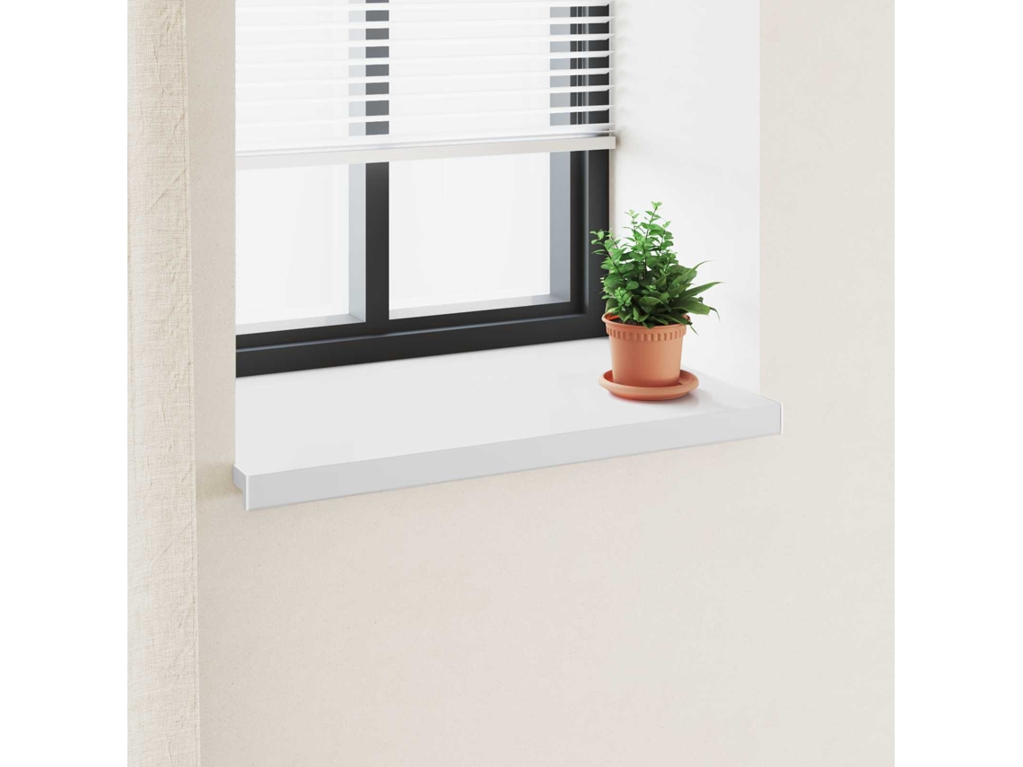Vidaxl Soleira De Janela Branco 60 X 50 X 4,5 Cm Pvc