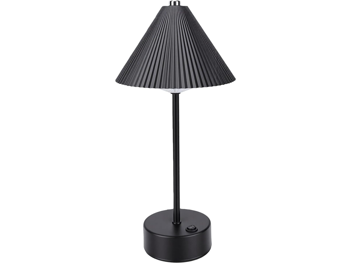 Luminária De Mesa Ferro Com Led E Controle Por Toque Yosoo Health Gear, Recarregável Via Usb, Luz Quente, 1200mah, 16x