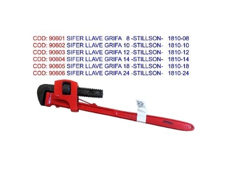 Sifer llave grifa 18 -stillson-   1810-18