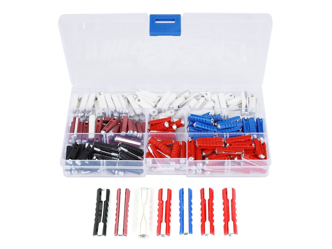 Kit de Fusíveis para Carros 200pcs Caixa de Fusíveis Torpedo Ambientalmente Amigável S/MARCA