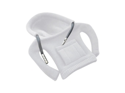 Capa Para Manopla De Marchas De Carro De Algodão Com Capuz Estilo Moletom - Funcional E Estiloso Para Inverno E Verão Branco
