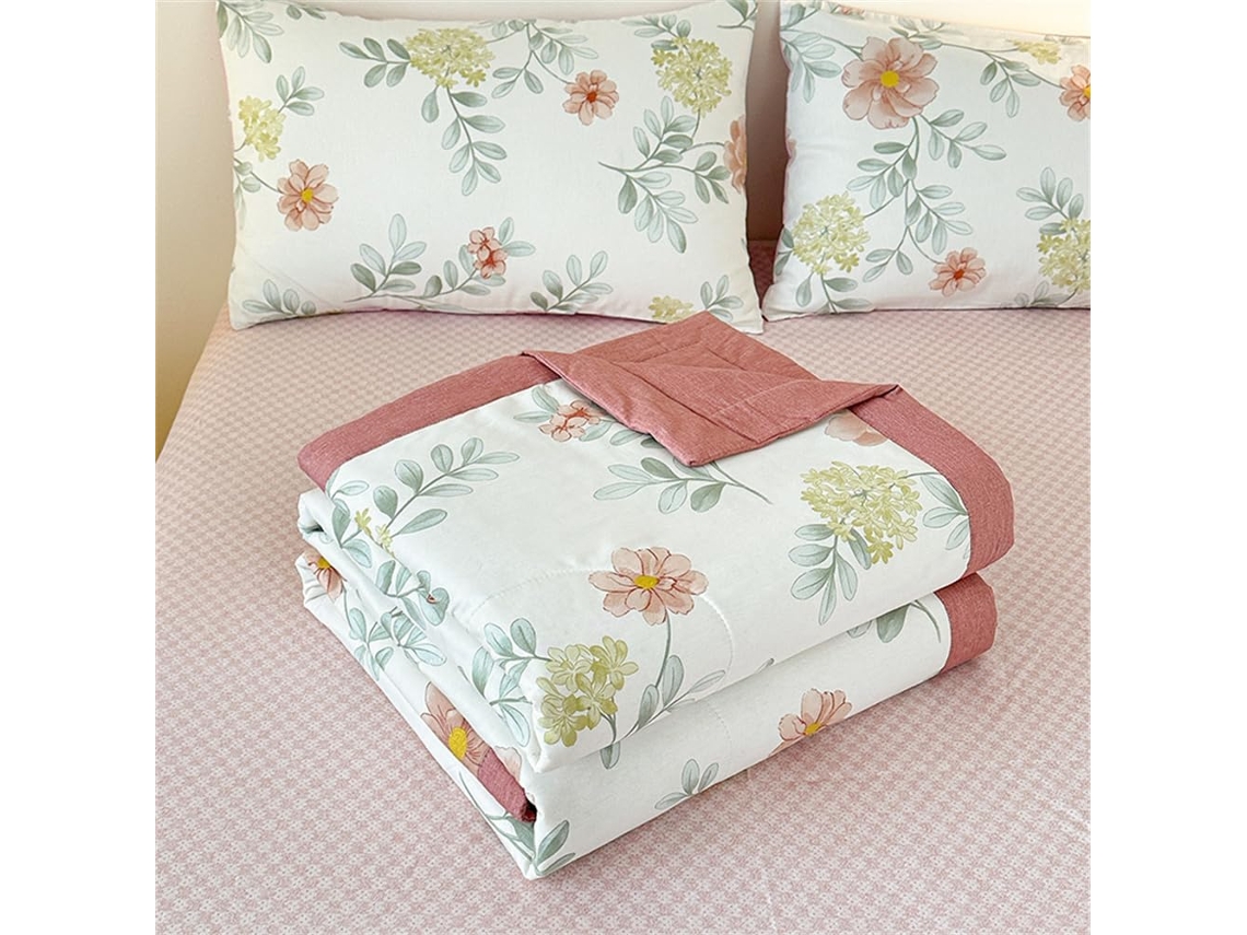 Colcha Acolchoada Fansu Capa de Cama Cobertor para Ar Condicionado Edredom Conjunto 100% Algodão Sofá Elegante