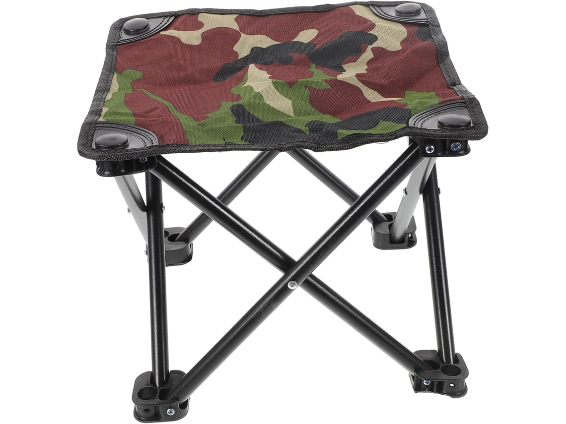 Banqueta Camuflada ALIPIS em Tecido, Aço e Pe portátil para camping