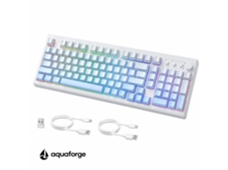 Teclado Mecânico Tri-modo Rgb Azul