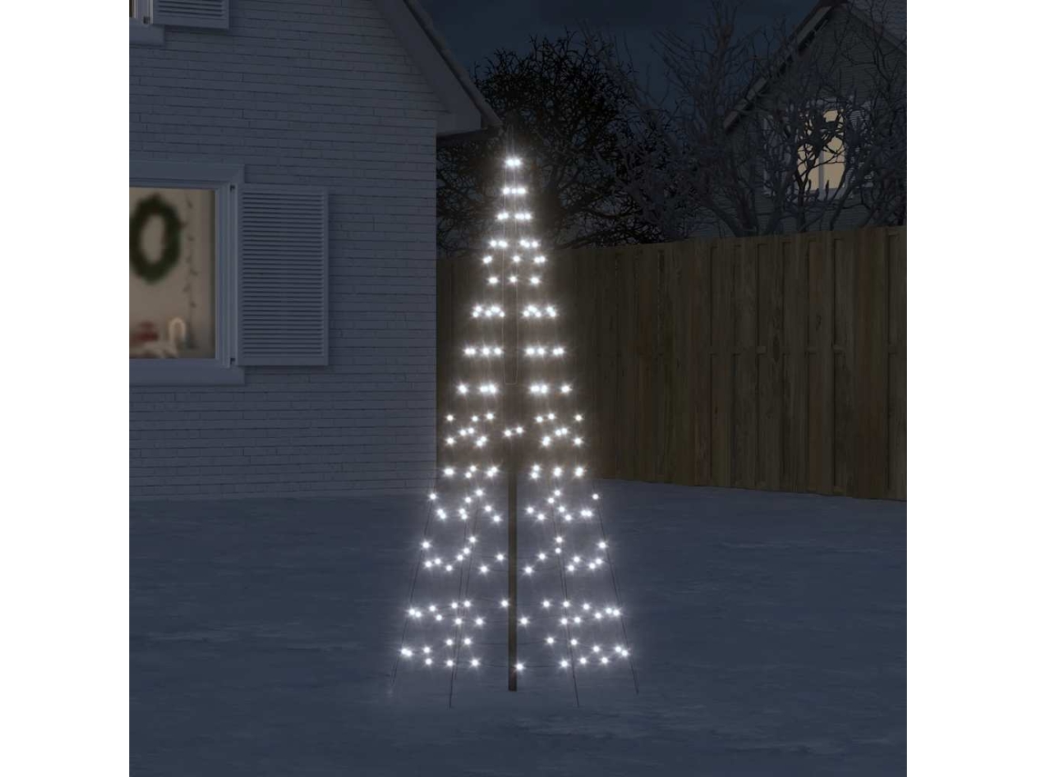 Vidaxl Led Árvore De Natal 200 Leds Branco Frio 180 Cm