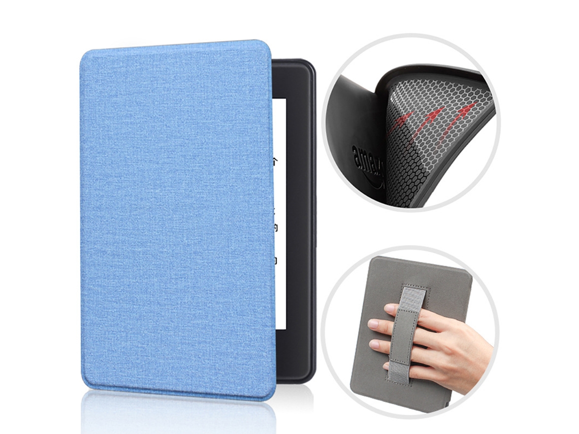 Capa Protetora Para Kindle Paperwhite 6.8" 11ª Geração 2021 Kpw5 Em Tpu Macio Azul Claro Czhhmart