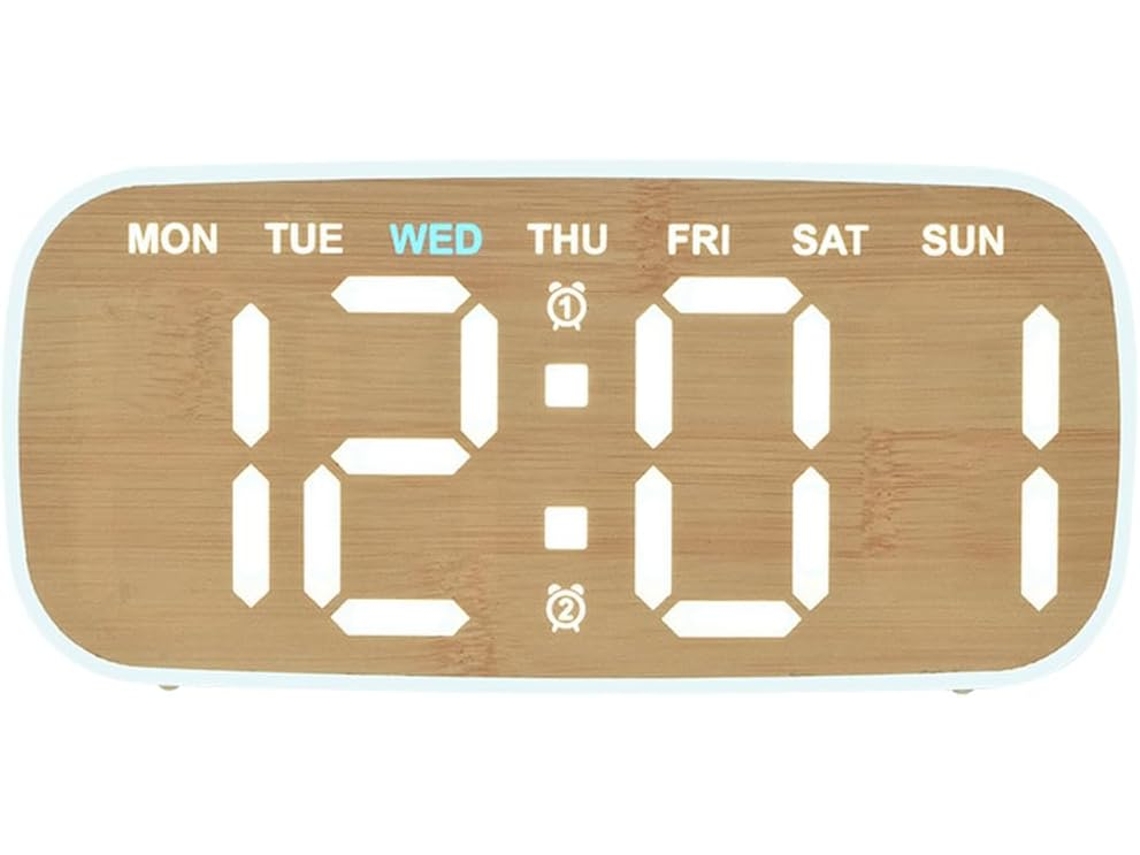 Para Despertador Digital Led Com Calendário E Data Para Despertador(e)