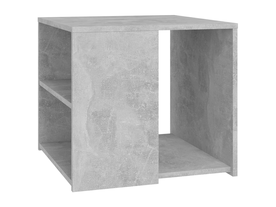 Mesa de Apoio Madeira Cinzento Cimento MAISON EXCLUSIVE (50x50x45 cm)