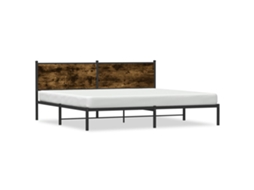 Bed Frame, Bed Frames Vidaxl Marrom Aço (193 X 203 Cm)