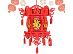 Lanterna Chinês Decoração Luminosa Suspensa Decorações Vermelhas Porta Varanda Celebrações Casamentos Ano Novo GOKOCO