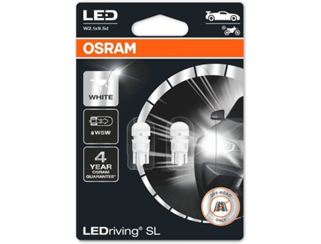 Conjunto de 2 Lâmpadas OSRAM W5W LEDriving® SL Blister (6000K - LED - 14 x 10 x 5 cm)
