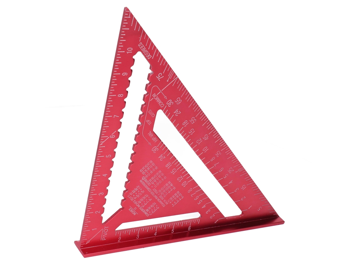 Laxiscreed Régua Triangular De Alta Resistência Em Alumínio Para Carpintaria