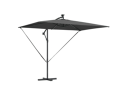 Conjunto 1 Guarda-sol Cantilever Vidaxl Antracite Poliéster (294 X 200 X 270 Cm)