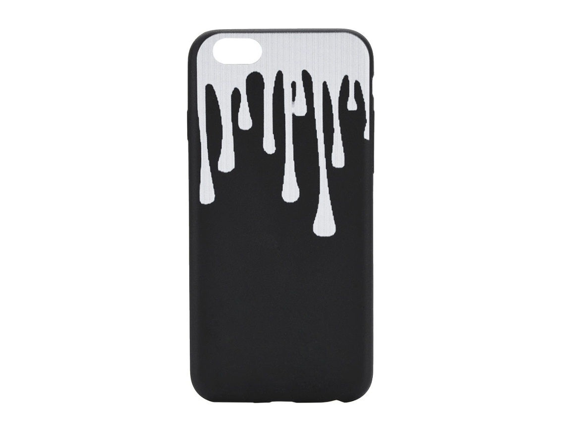 Capa de Telefone Preta EOOCOO para iPhone 6s, opaca e dura