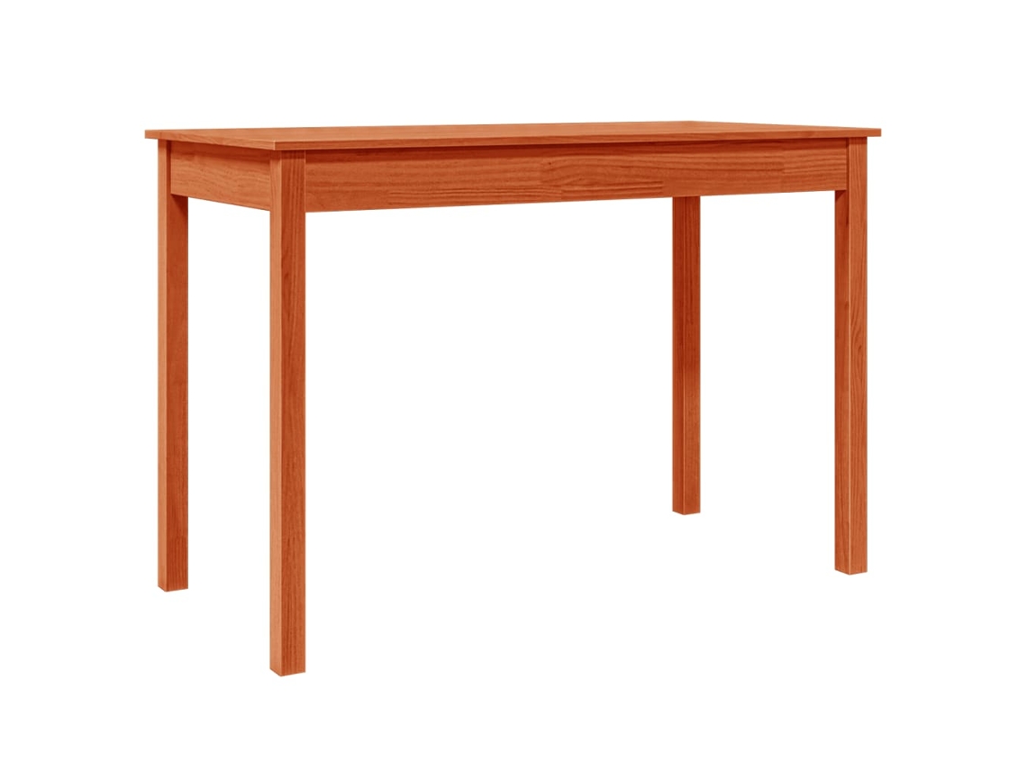 Mesa de Jantar Madeira de Pinho Maciça Castanho Mel MAISON EXCLUSIVE (110x55x75 cm)