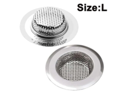 Set de 2 Coladores de Desagüe de Acero Inoxidable, Tamaños Diferentes para Cocina, Baño Y Lavabo Universal Grande