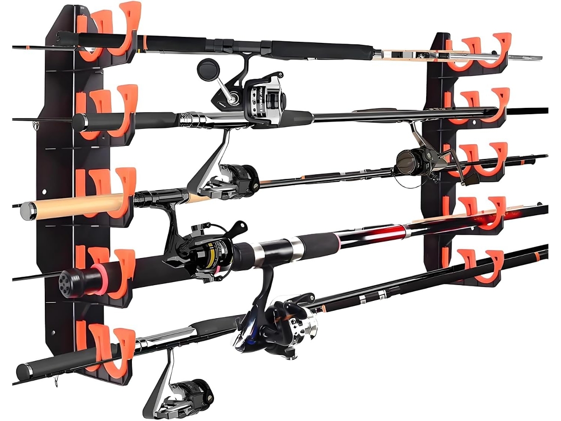 Para Varas De Pesca, Organizador Horizontal Para Garagem | Para Varas De Pesca De Equipamentos De Gokoco