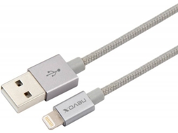 Cabo de Dados NEVOX (Lightning - USB A - 1 m - Prateado)