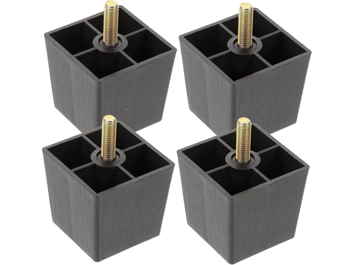 Conjunto De 4 Pés Ajustáveis Gatuida Para Sofá, Resistentes, Para Cadeiras, Mesas E Sofás, Pretos