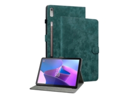 Capa De Couro Com Estampa De Tigre Para Tablet Lenovo Tab P12