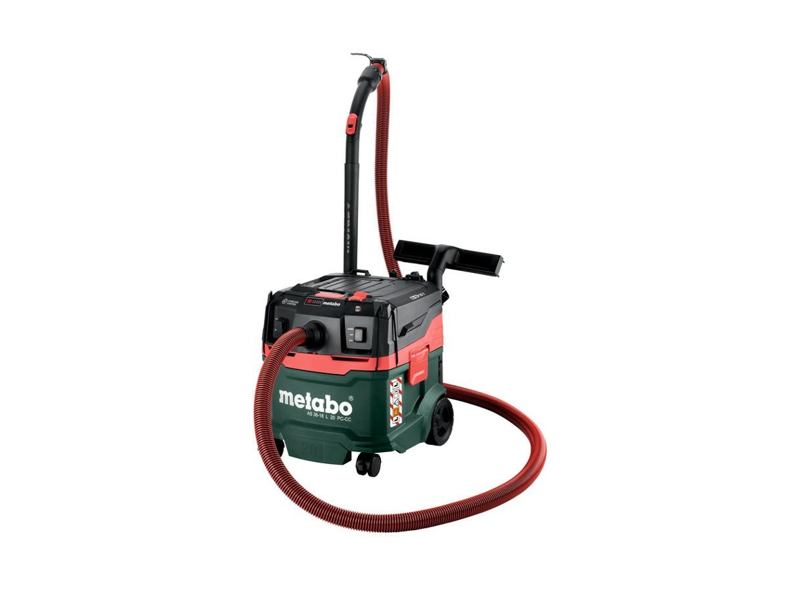 As 36 18 L 20 Pc Cc Carcass Aspirador de pó 2x18v com limpeza manual do filtro Metabo