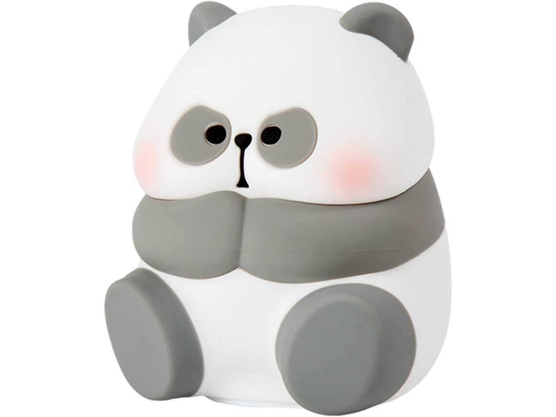 Luminária De Silicone Em Formato Panda, Recarregável E Prática, Ideal
