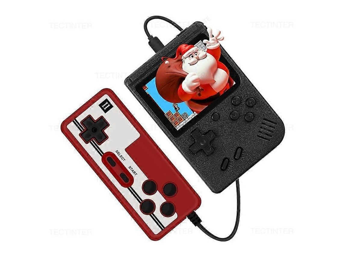 Mini Console de Videogame Retrô Portátil, 8 Bits, Reprodutor Jogos Embutido, 500 Jogos, Av Out Game Cons GOKOCO