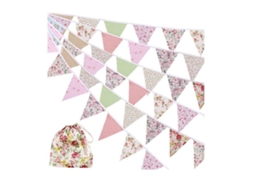 Laxiscreed Bandeira De Festa Infantil Triangular Rosa Para Decoração De Aniversário De Criança