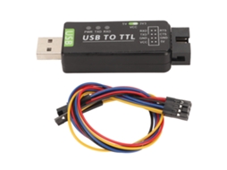 Conversor Usb Para Ttl Com Chip Ft232rl Adaptador Universal Industrial Para Múltiplos Sistemas Preto
