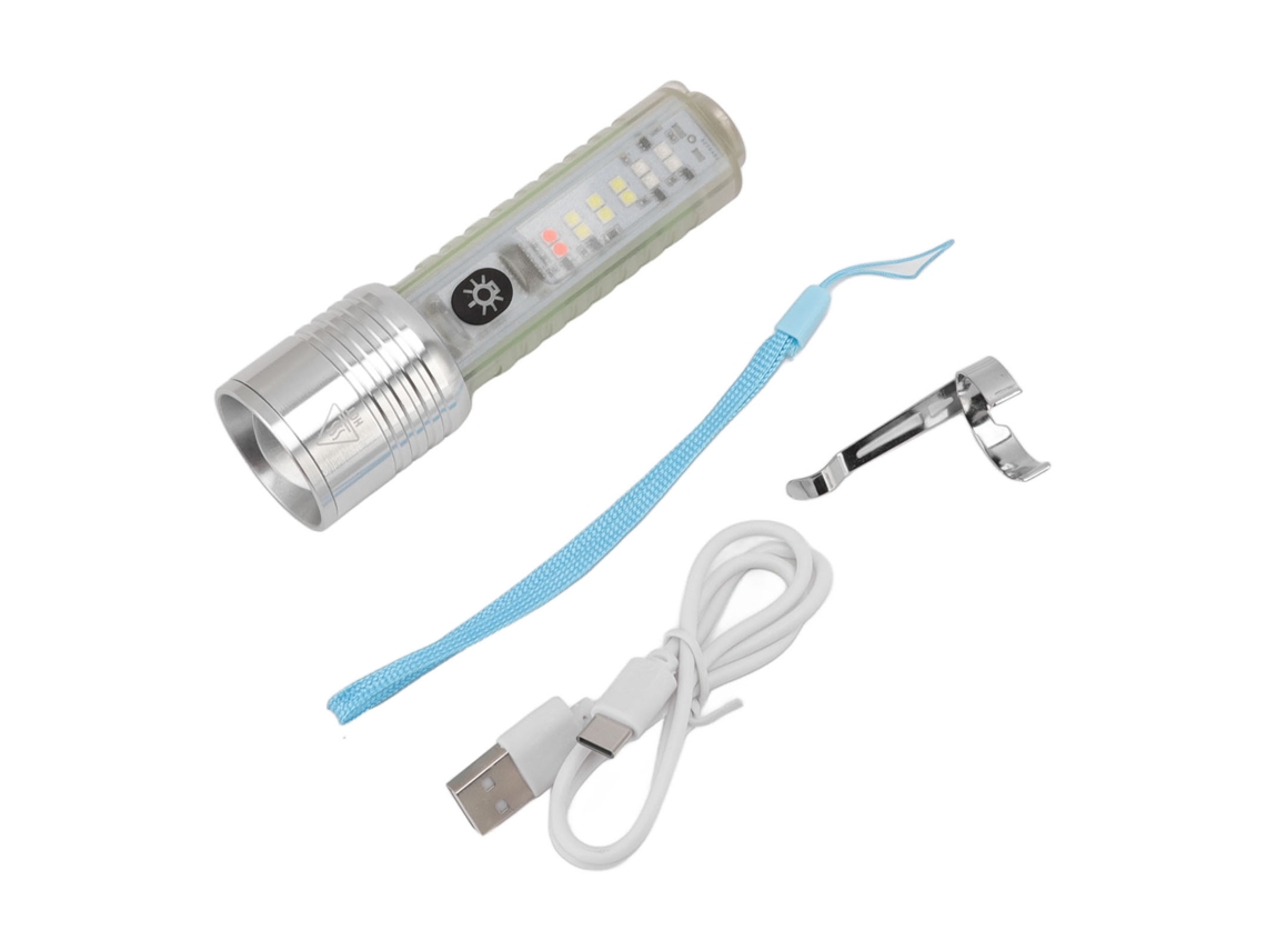 2026 linterna Led Recargable Usb 8 Modos Alto Brillo Mini Con Imán Uv para Emergencias Al Aire Libre