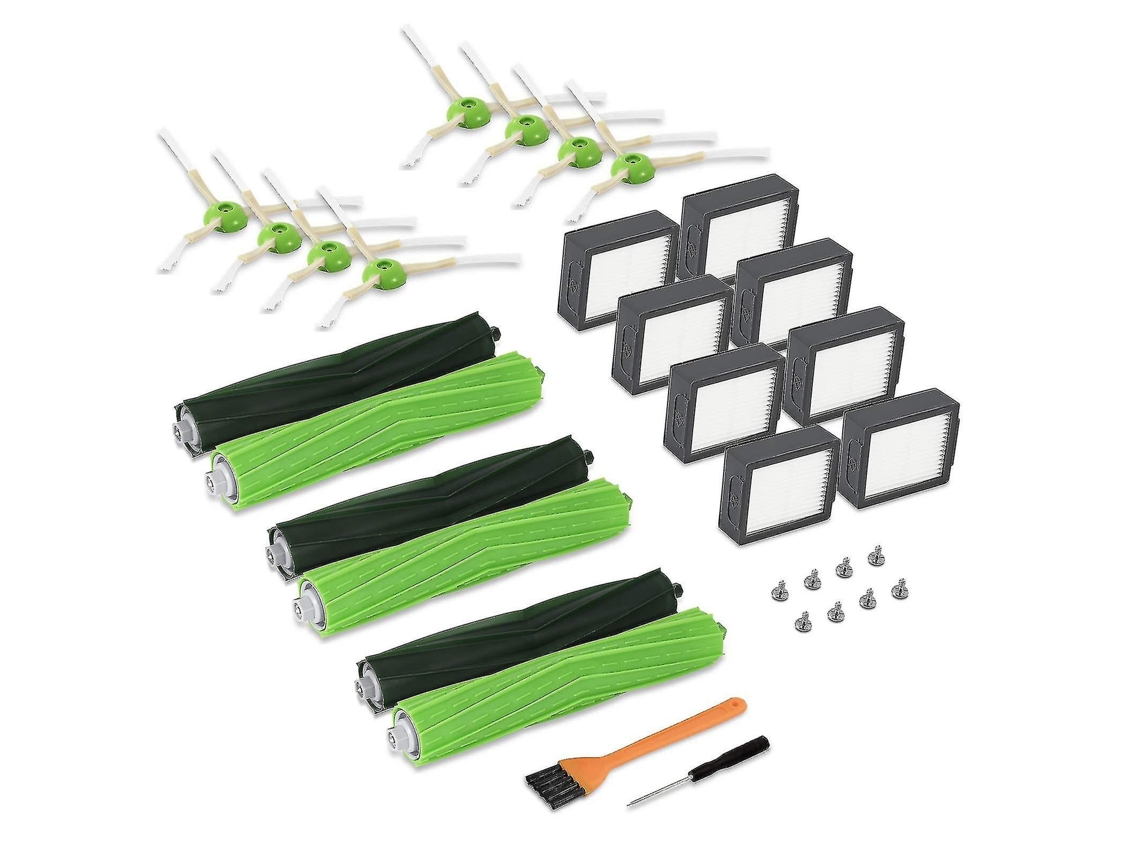 Kit Ricambi Per Roomba Serie E, I, J - 4 Spazzole Gomma, 6 Filtri HEPA, 6 Spazzole Laterali - Foto 8