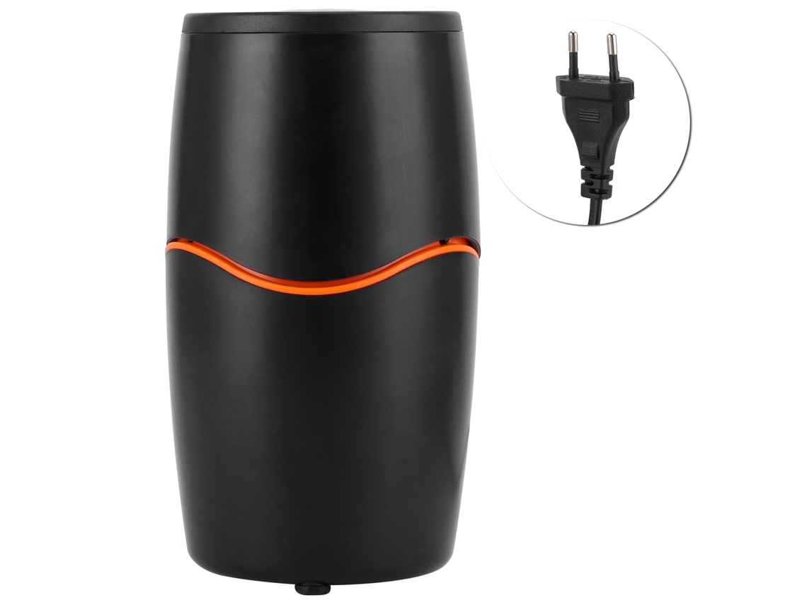 Mini moedor elétrico de 150 W para café, pimenta, ervas e especiarias.