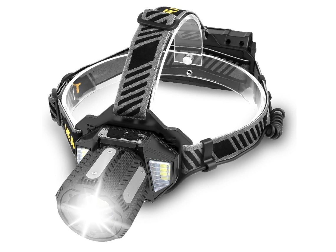 Elysve Lanterna Frontal Led, Preto