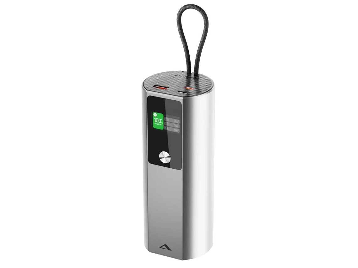 Powerbank Ark Pro 27600mah Usb 160w Com Tela E Cabo Cinzento