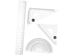 Transferência geométrica transparente Housoutil, ferramenta de design profissional para estudantes e materiais escolares.
