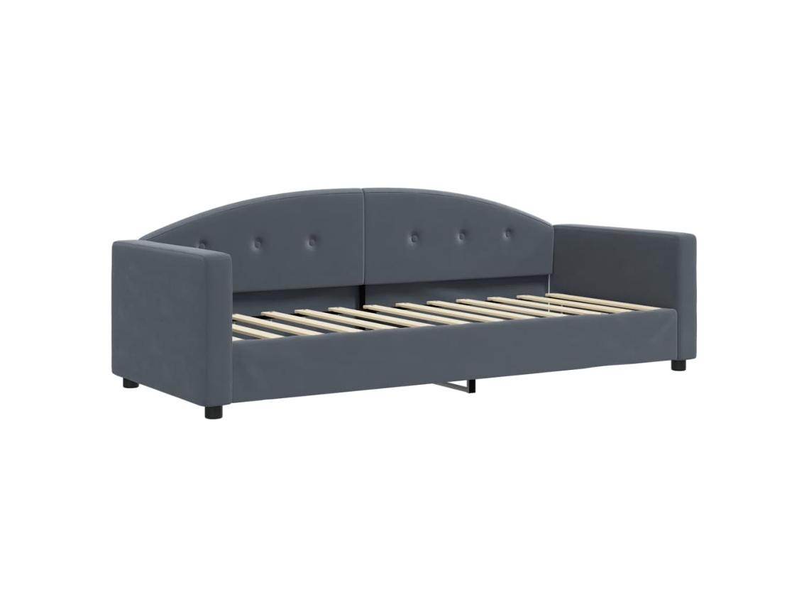 Day Bed, Day Beds Vidaxl Cinzeto Veludo (80 X 200 Cm)