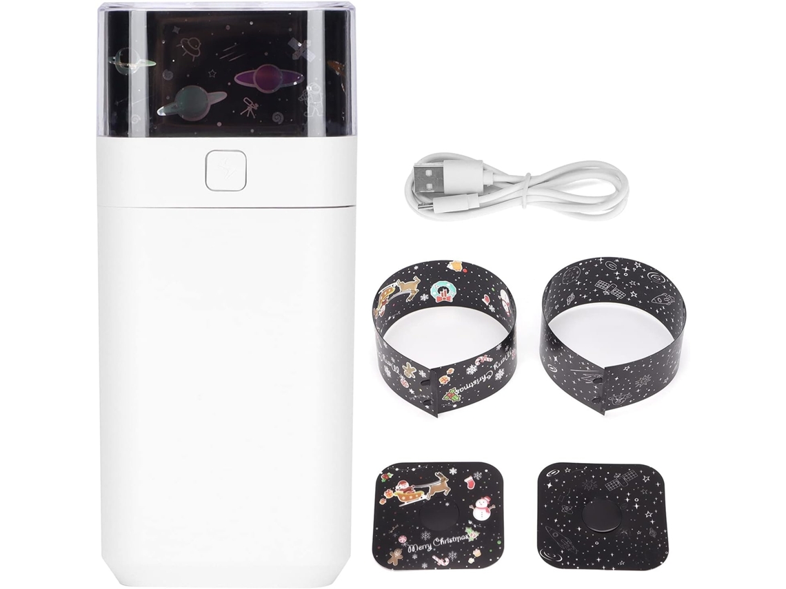 Umidificador Ultrassônico Starlight Com Luz Noturna Led, 300 Ml, Modo Duplo, Névoa Fria