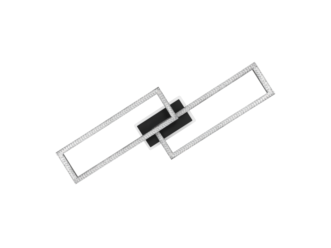 Plafon Led Regulável Design Moderno 56W Preto NETTLIFE