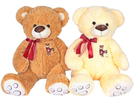 Peluche com Laço Vermelho 60 Cm LPM 1 Unidade