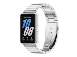 Pulseira De Bambu E Metal Mijobs Para Samsung Galaxy Fit 3
