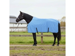 Vidaxl Cobertor De Cavalo Aqua Completo 145 Cm Fleece De Poliéster
