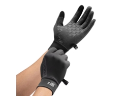 Rockbros Luvas Ciclismo Marrons Resistentes Vento Antiderrapantes Tela Sensível Toque Corrida Esportes Ar Livre Forro Lã Dedos Completos 5°c A 15°c