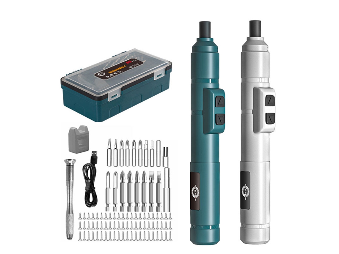 Mini Kit De Chave De Fenda Elétrica Sem Fio, Chave De Fenda Recarregável Usb 3,6 V 250 R/min, Furadeira Elétrica Doméstica, Repar Slowmoose
