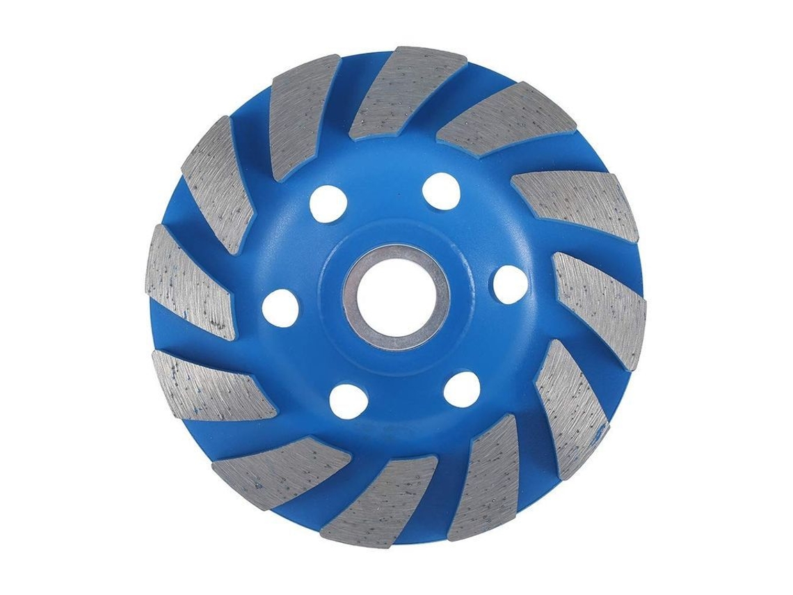 Disco de desbaste diamantado de aço manganês de 100 mm para esculpir madeira, plástico e borracha (azul)