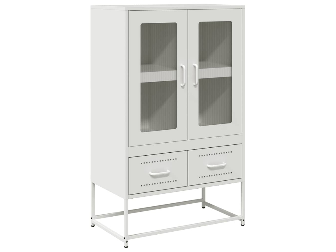 Highboard, Highboards Vidaxl Branco Aço (n/a)