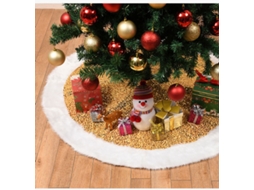 Tapete Dourado Para Árvore De Natal De 91 Cm (36 Polegadas), Tapete De Natal De Tecido De Pelúcia Com Lantejoulas