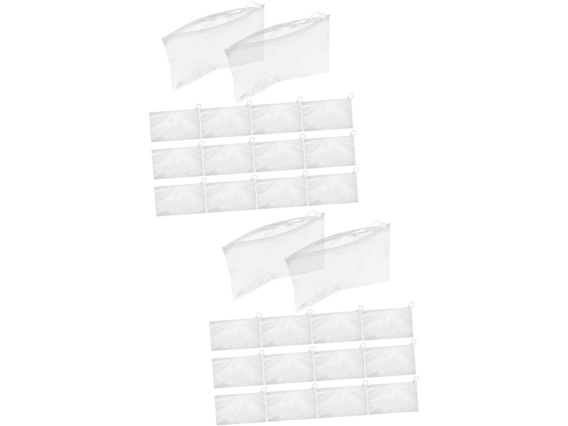 Estojos para Lápis Amosfun com Zíper, 40 Peças, Multiuso, Guardar Canetas, Porta canetas em Pe. 23,00 X 14,00