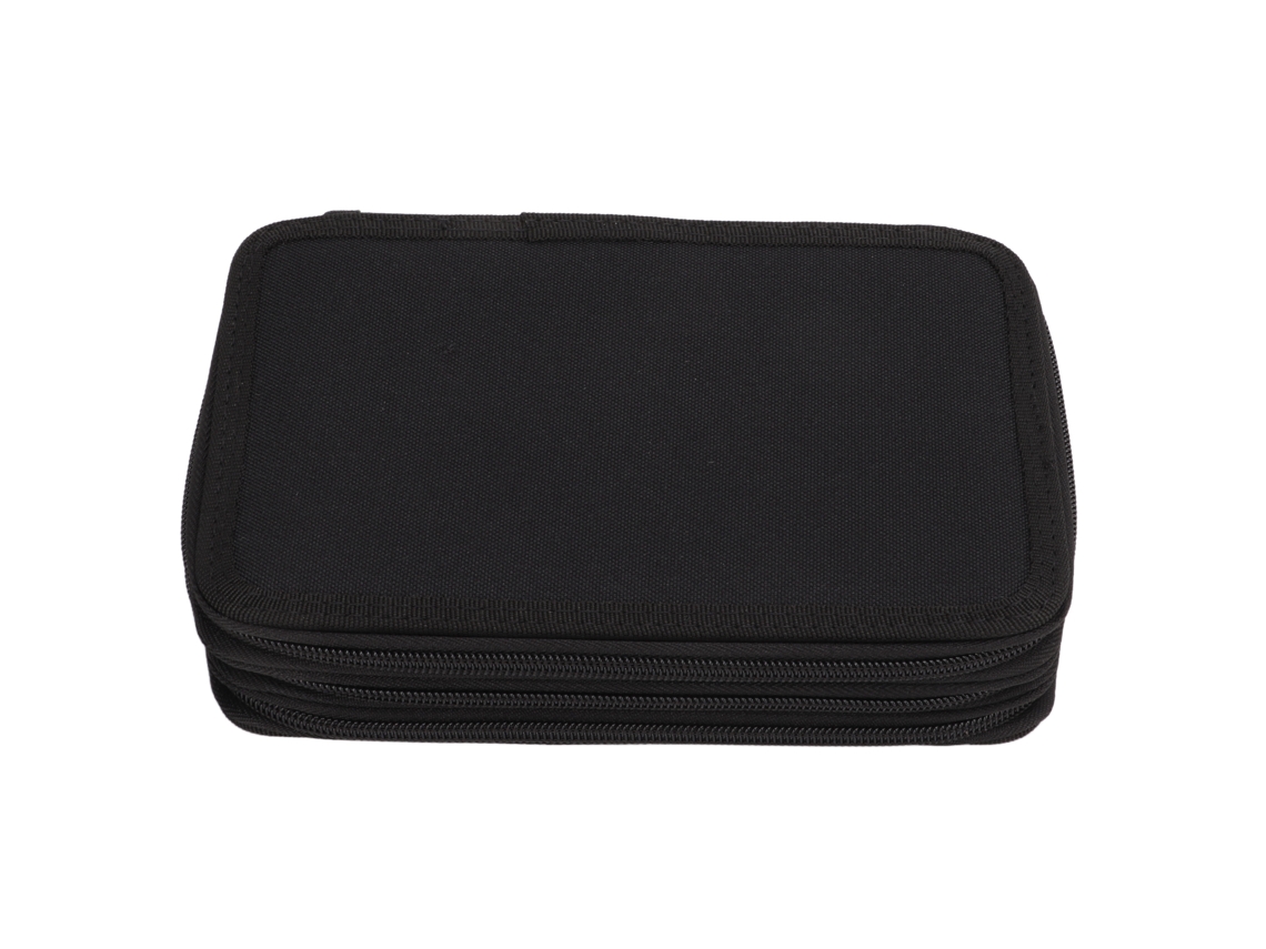 Estuche De Lápices Grande Capacidad Duradero Para Hogar Escuela Viaje Negro