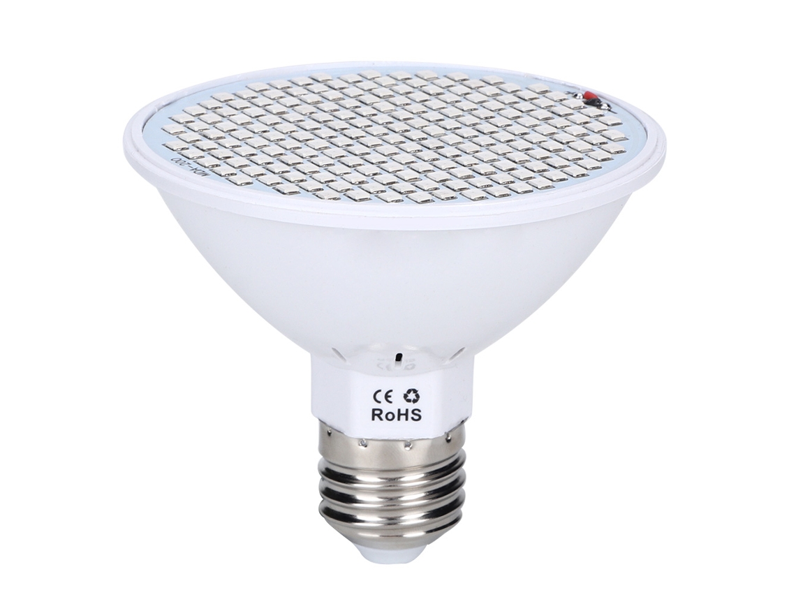 Lâmpada De Crescimento Led E27 200led 30w Para Plantas Flores 85 265v