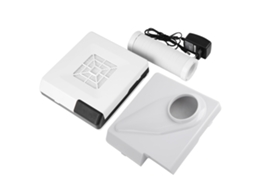 Coletor De Poeira De Unhas 2 Em 1 Com 60w, Aspirador De Manicure Com Ventilador Potente E Led, Branco